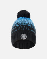 Winter Knit Pompom Hat With Lining Black And Blue | Deux par Deux | Jenni Kidz