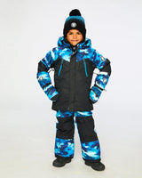 Winter Knit Pompom Hat With Lining Black And Blue | Deux par Deux | Jenni Kidz