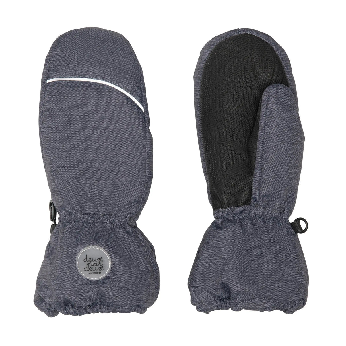 Winter Mittens Dark Grey Texture | Deux par Deux | Jenni Kidz