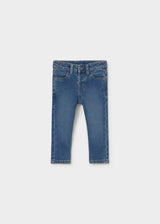 Mayoral baby girl jeans in Medium Denim, sizes 6M-4Y – product view 1