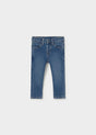 Mayoral baby girl jeans in Medium Denim, sizes 6M-4Y – product view 1