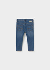 Mayoral baby girl jeans in Medium Denim, sizes 6M-4Y – product view 2
