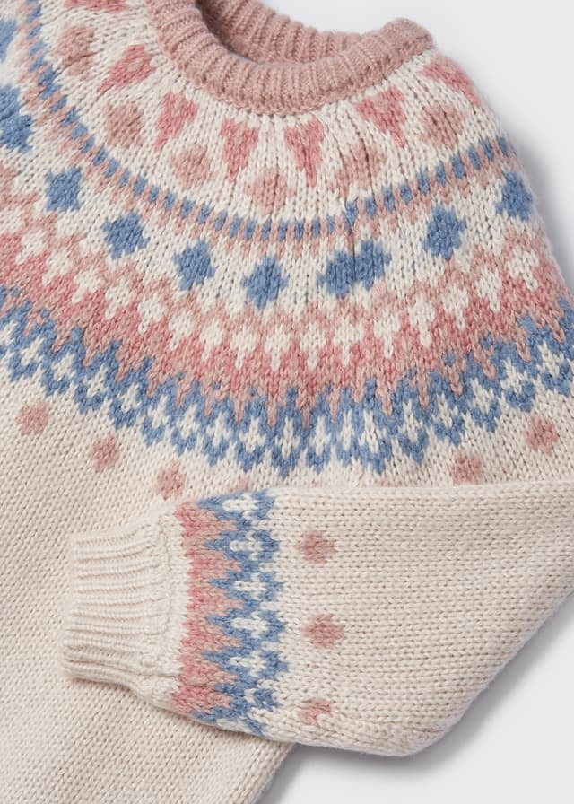Girls Knitted Jacquard Sweater | Mayoral - Jenni Kidz