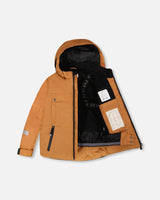 brown Teknik jacket with seam-sealed construction