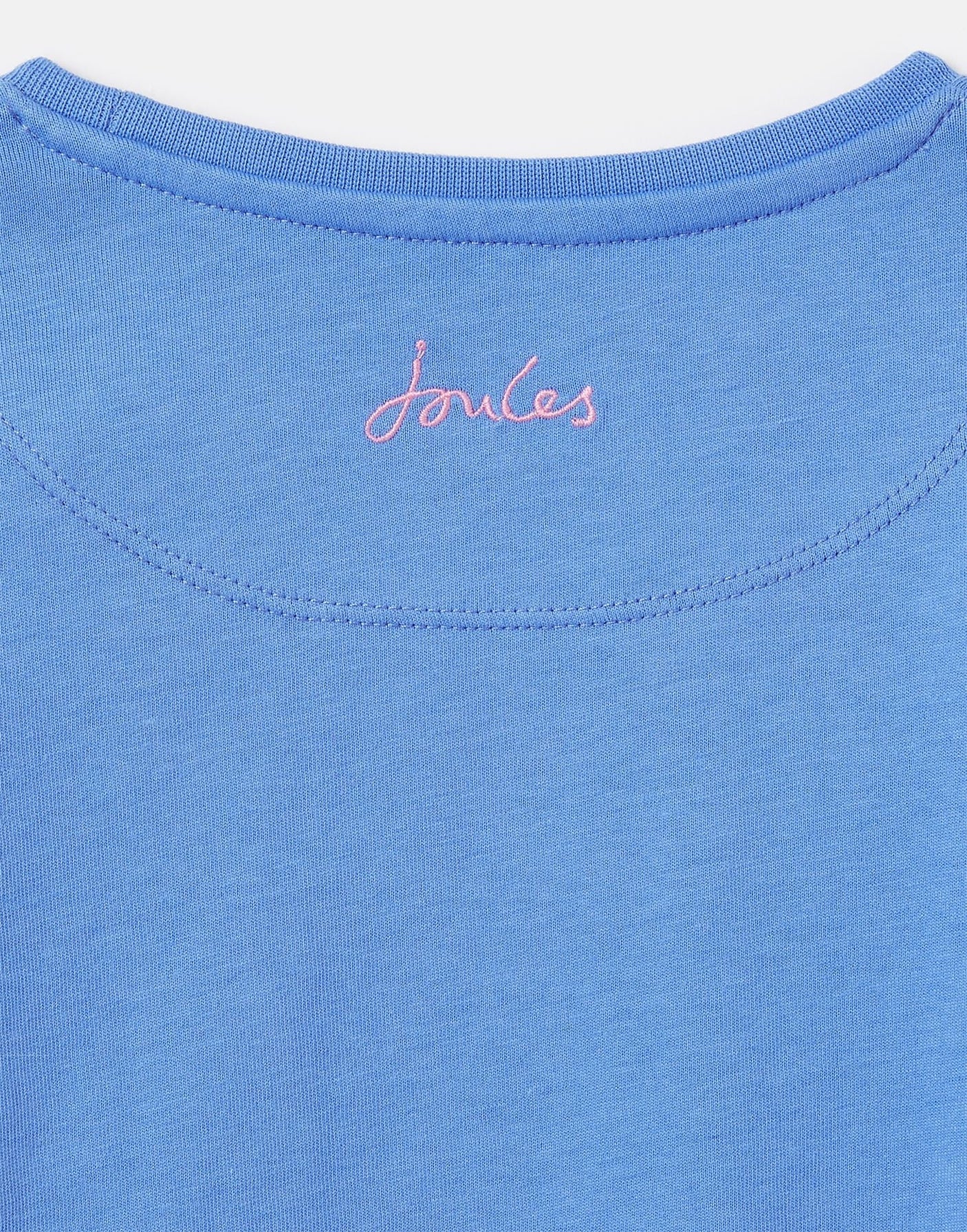 Bessie Long Sleeve Screenprint T-Shirt Blue Dalmatian | Joules - Jenni Kidz