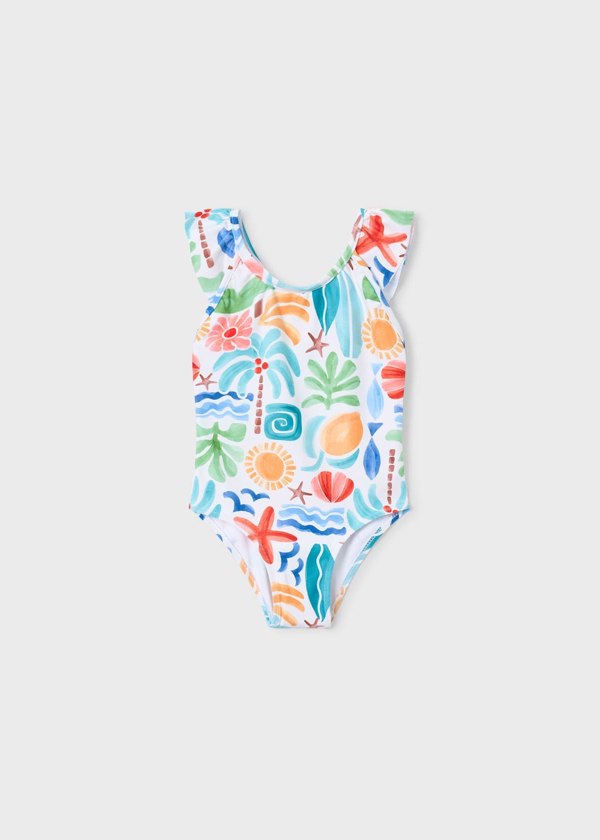 Girl Ruffled Printed Swimsuit | Mayoral