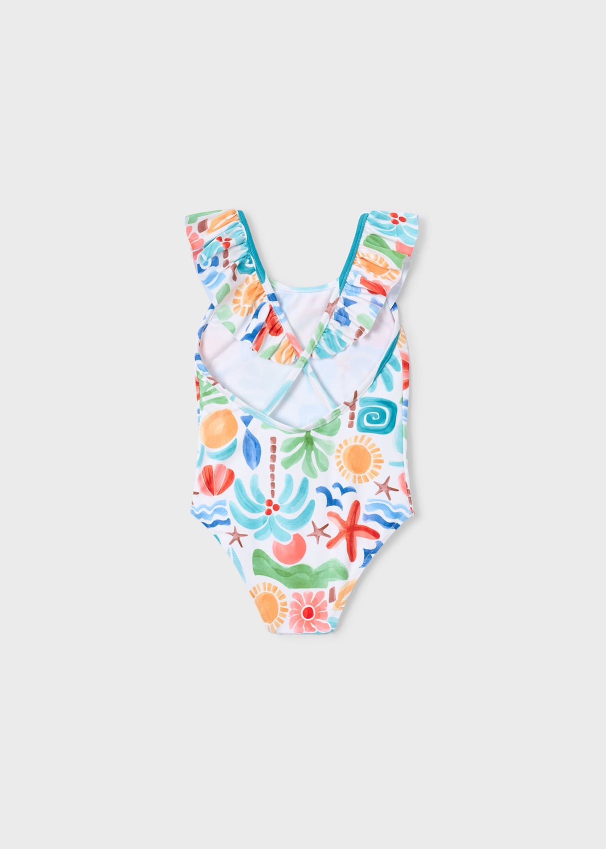 Girl Ruffled Printed Swimsuit | Mayoral