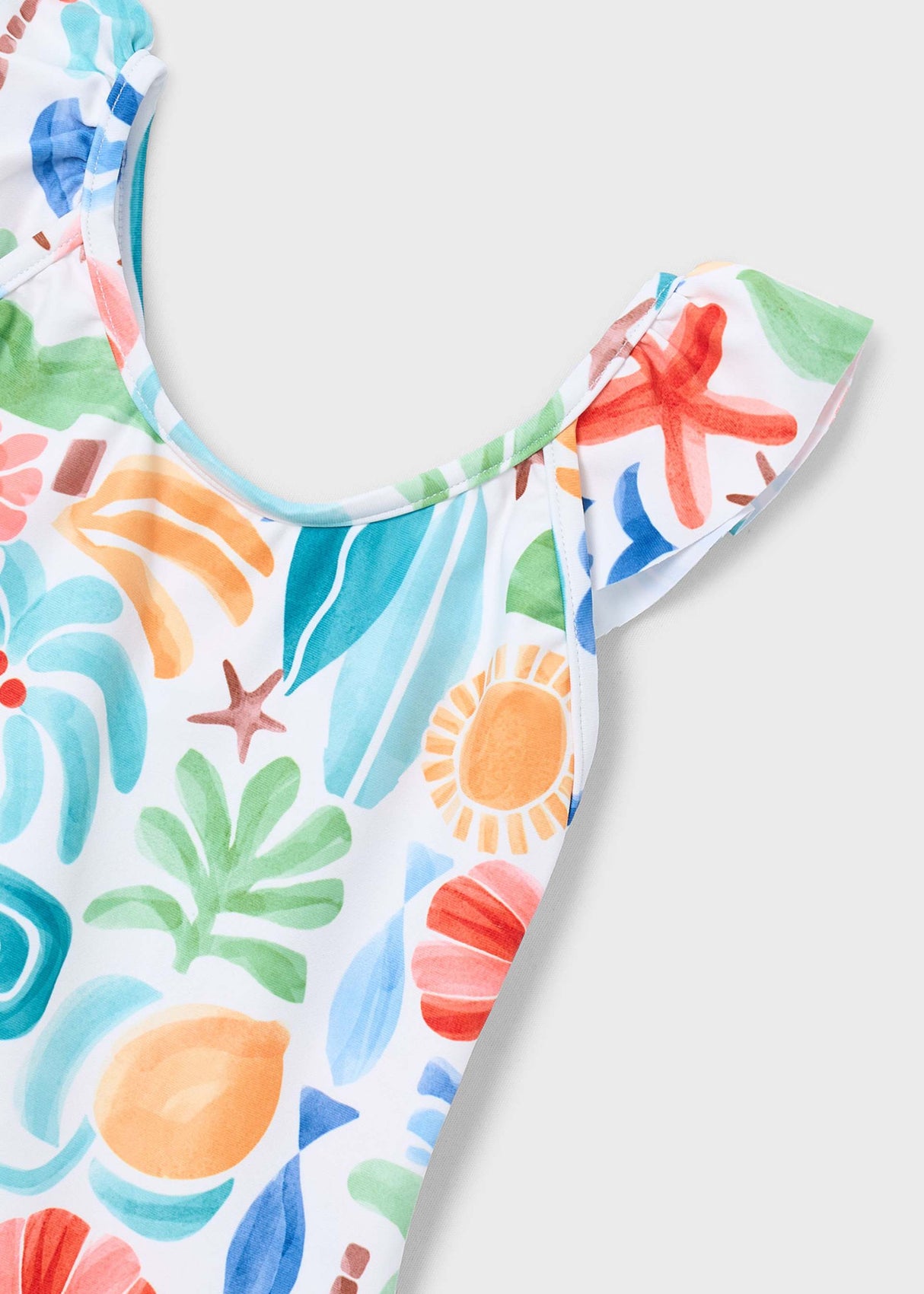 Girl Ruffled Printed Swimsuit | Mayoral