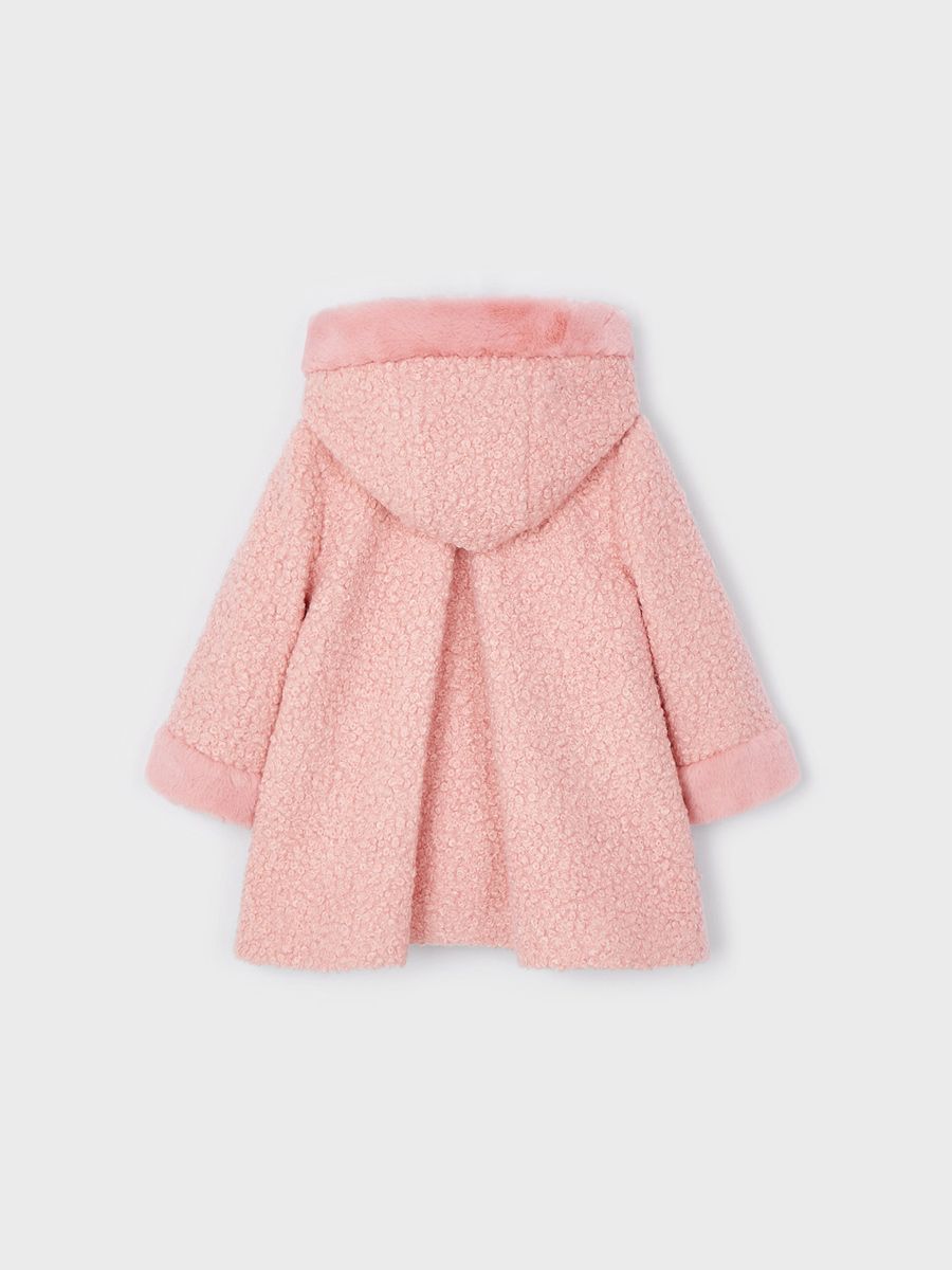 Baby Borg Coat Blush Pink Mayoral 24M