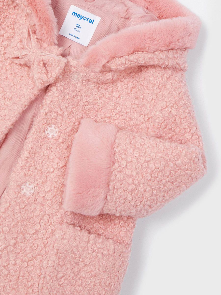 Baby Borg Coat Blush Pink | Mayoral - Jenni Kidz