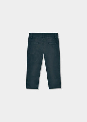 Back view Mayoral Baby Basic Chinos dark grey, functional pockets