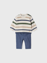 Baby Boy Sweater & Long Trouser Set - Milk Vig | Mayoral - Jenni Kidz