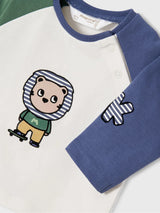 Set of 2- Pieces Baby Cotton Long T-Shirts Boys | Mayoral - Jenni Kidz