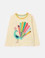 Ava Long Sleeve Applique Artwork T-Shirt | Joules - Jenni Kidz