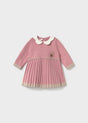 Mayoral newborn girl knit dress in Cipria, sizes 2-18M – product view 1