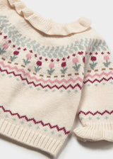 Mayoral newborn girls knit sweater style 2366-48 - product photo 3