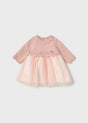 Mayoral newborn girl tulle dress in Baby Pink, sizes 2-18M – product view 1