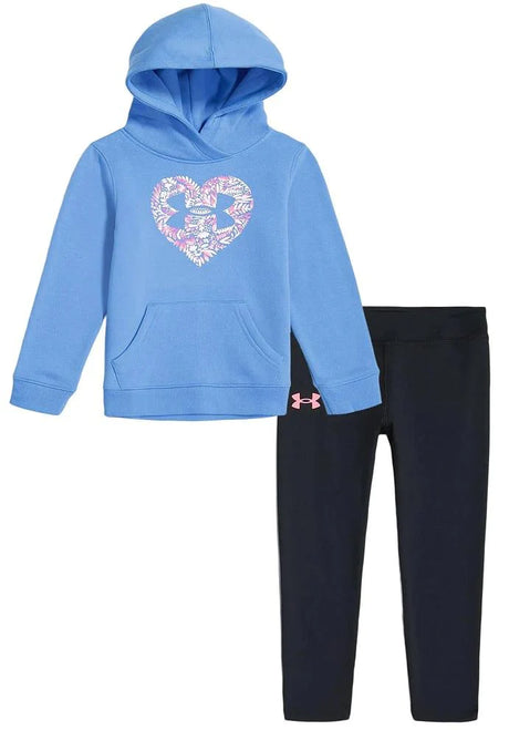 Little Girls' UA Autumn Heart Hoodie Set - Picasso Blue | Under Armour - Jenni Kidz