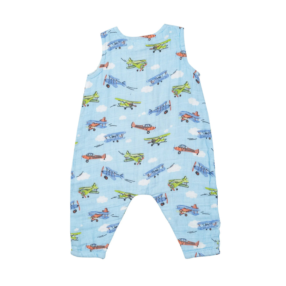 Shortie Romper - Vintage Planes | Angel Dear - 