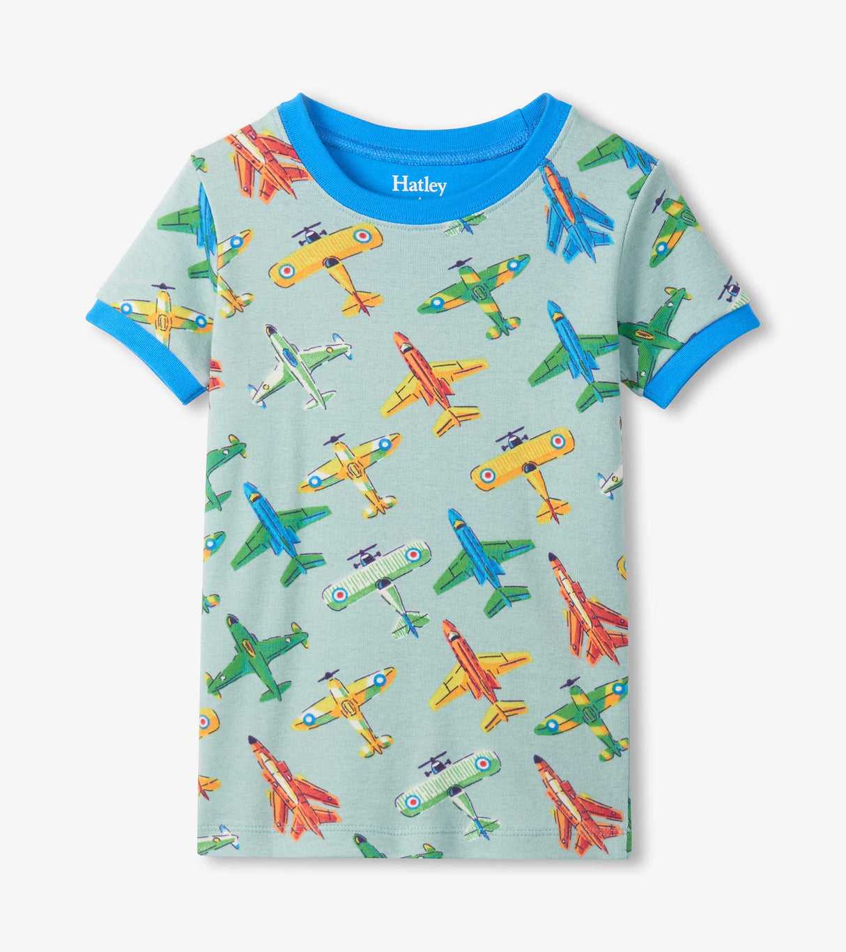 Boys Vintage Aircrafts Cotton Short Pajama Set | Hatley