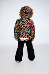 Two Piece Snowsuit With Colourful Leopard Print-2