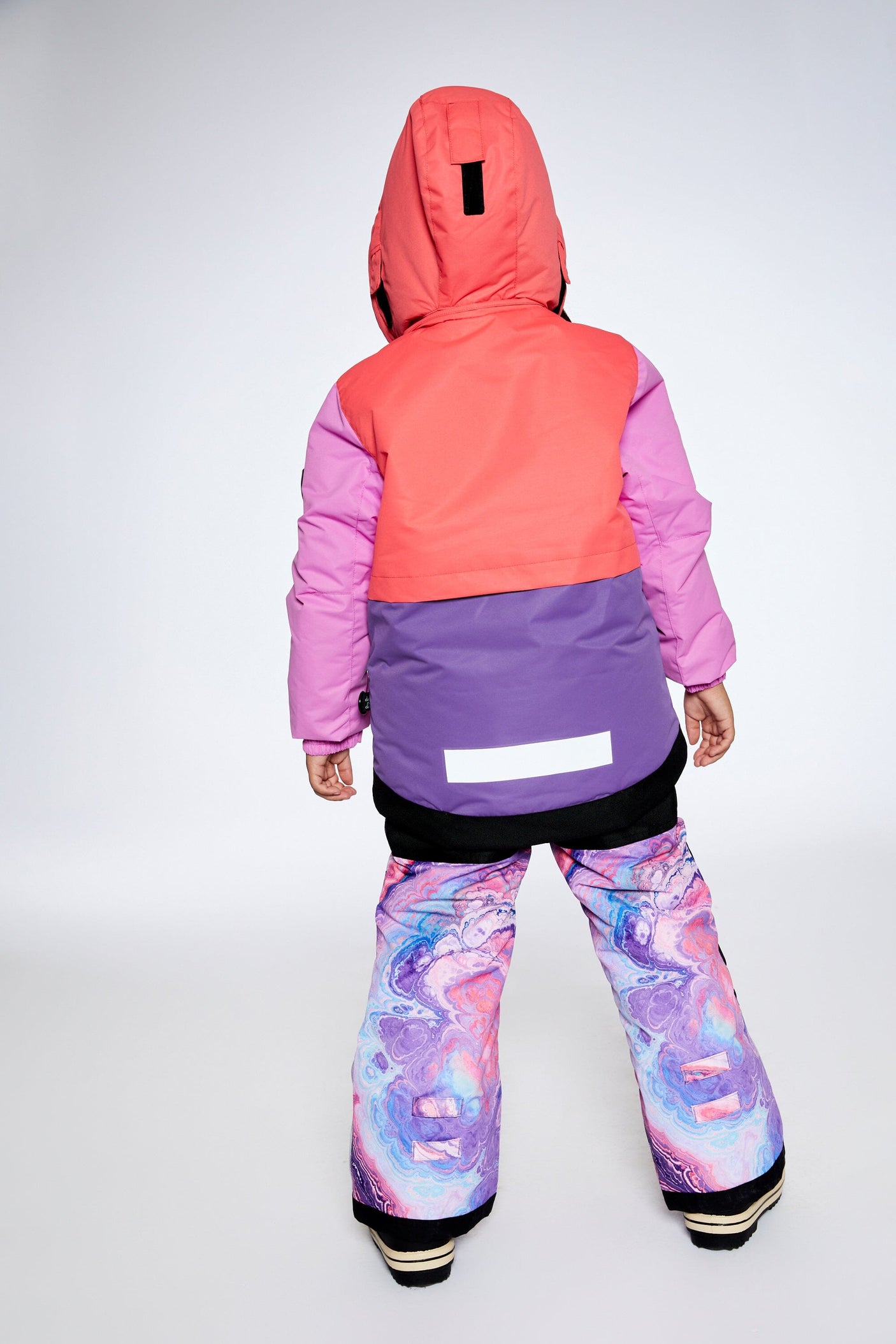 Two Piece Snowsuit Pink Lilac With Geode Print-2