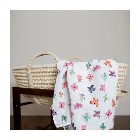 Cotton Muslin Swaddle - Butterfly | Lulujo | Lulujo | Jenni Kidz