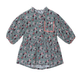 Baby Corduroy Long Sleeve Tunic Printed Flowers-0