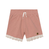Printed Short With Side Pocket Dusty Pink Polka Dots-0