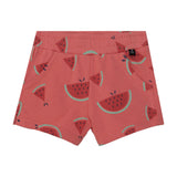 Printed French Terry Short Coral Watermelon-0