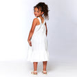 Sleeveless Swiss Dot Cotton Midi Dress White-1