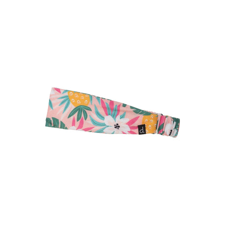 Printed Swimwear Headband Light Pink Tropical Flowers-0