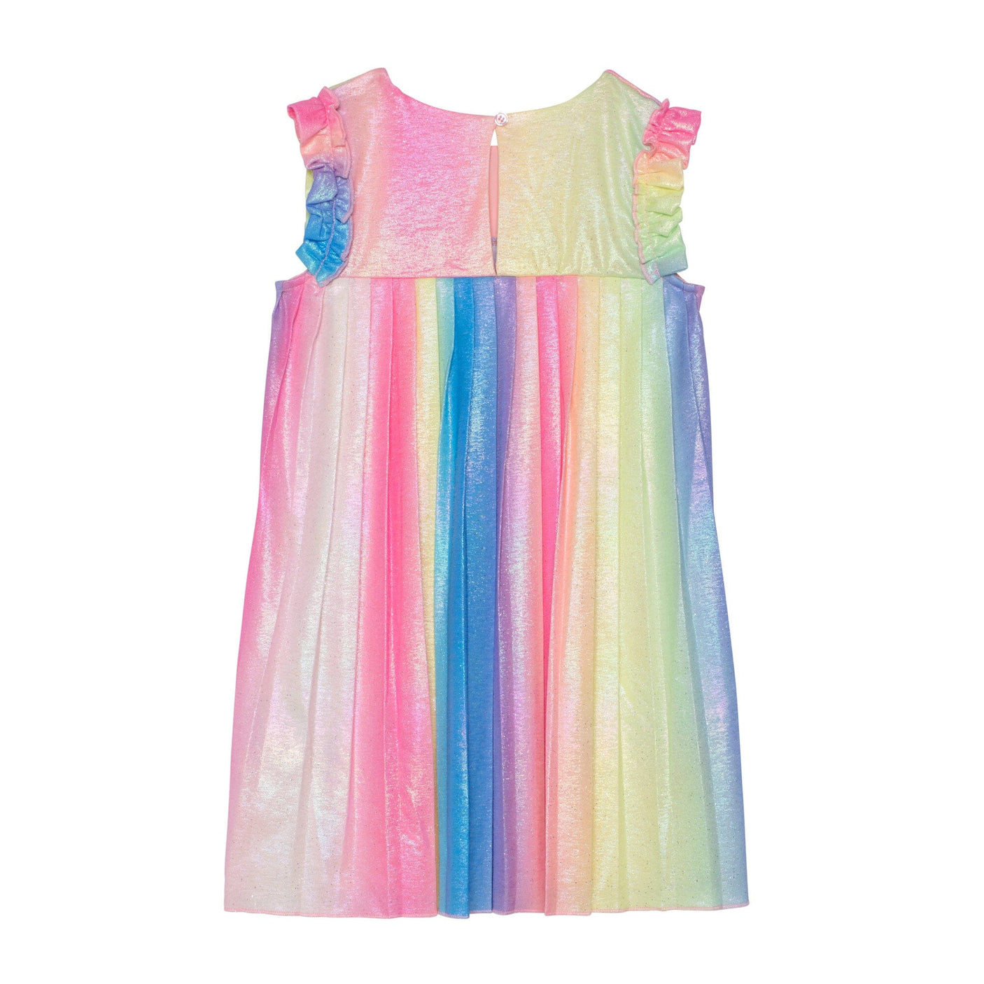 Rainbow Colored Pleated Dress-4