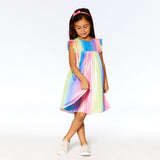 Rainbow Colored Pleated Dress-2