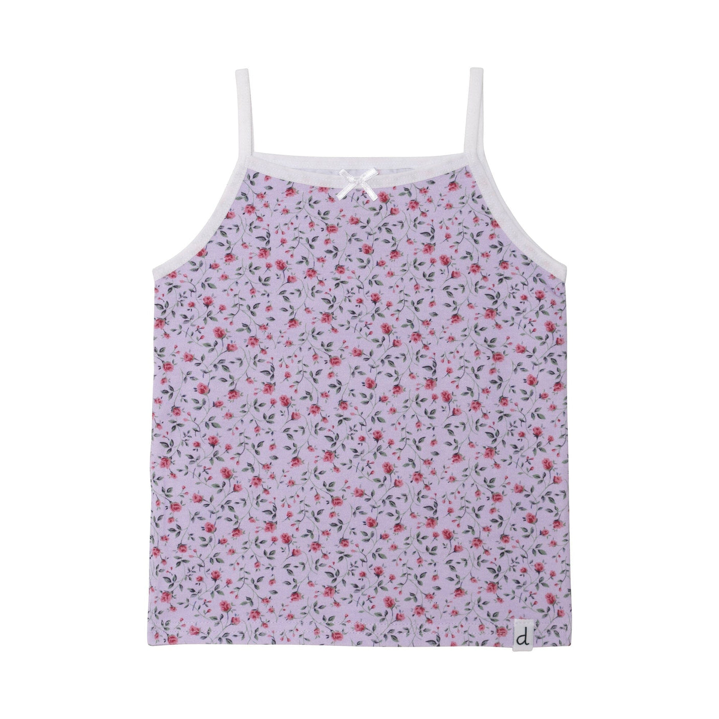 Printed Tank Top Lilac Little Flowers-0