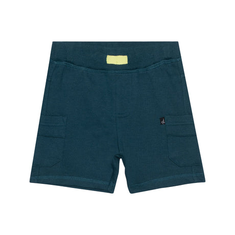 French Terry Short Dark Teal With Pockets-0