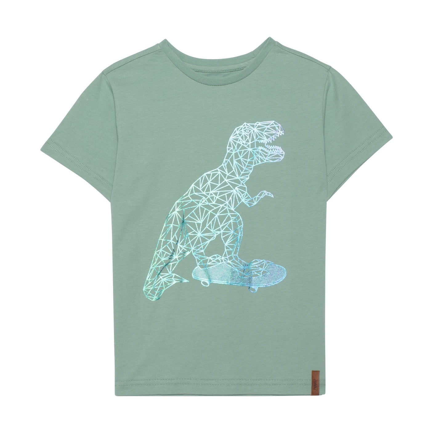 Foil Graphic T-Shirt Greyish-Green-0