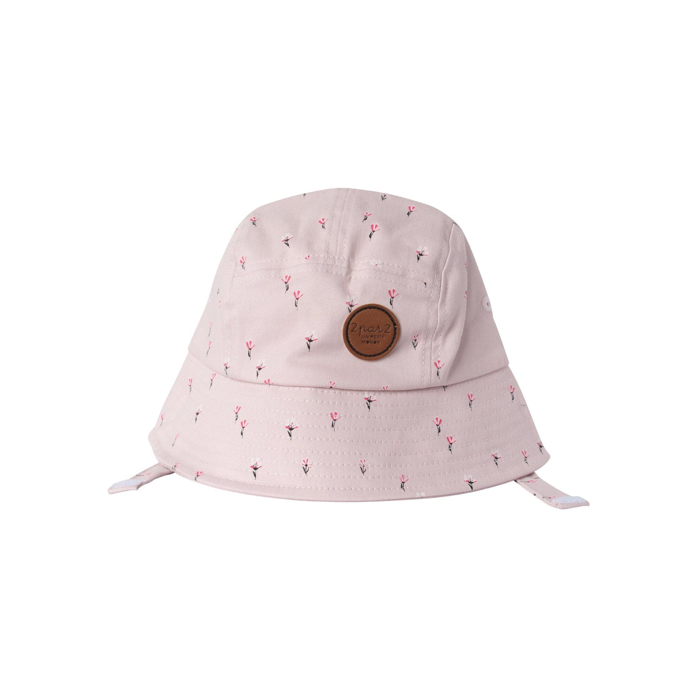 Printed Twill Hat Light Pink Flowers-0
