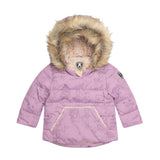 Two Piece Baby Snowsuit Lavender With Forest Friends Print-2