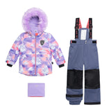 Two Piece Snowsuit Nightshadow Blue With Unicorns In The Cloud Print-0