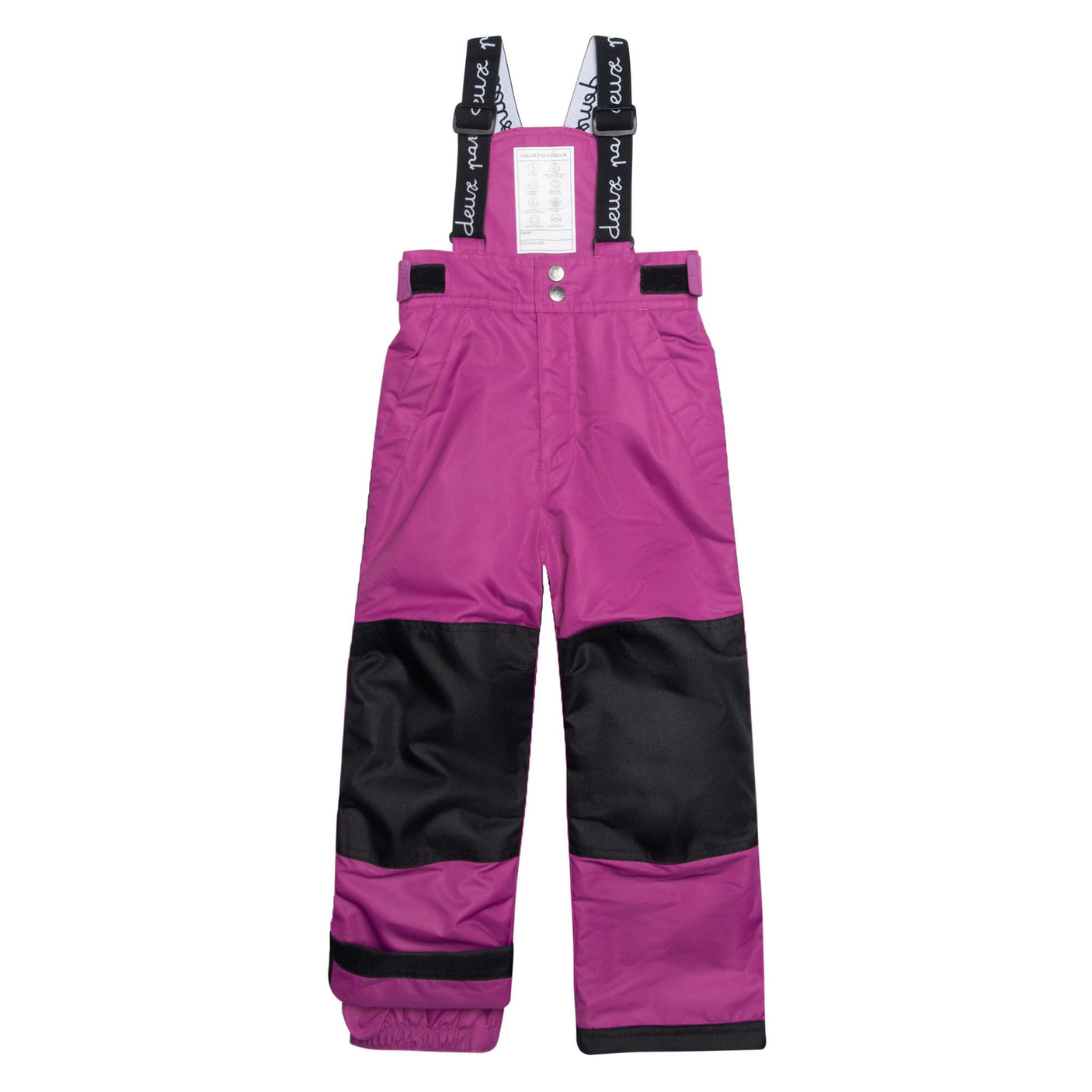 Two Piece Snowsuit Magenta With Watercolor Floral Print-6