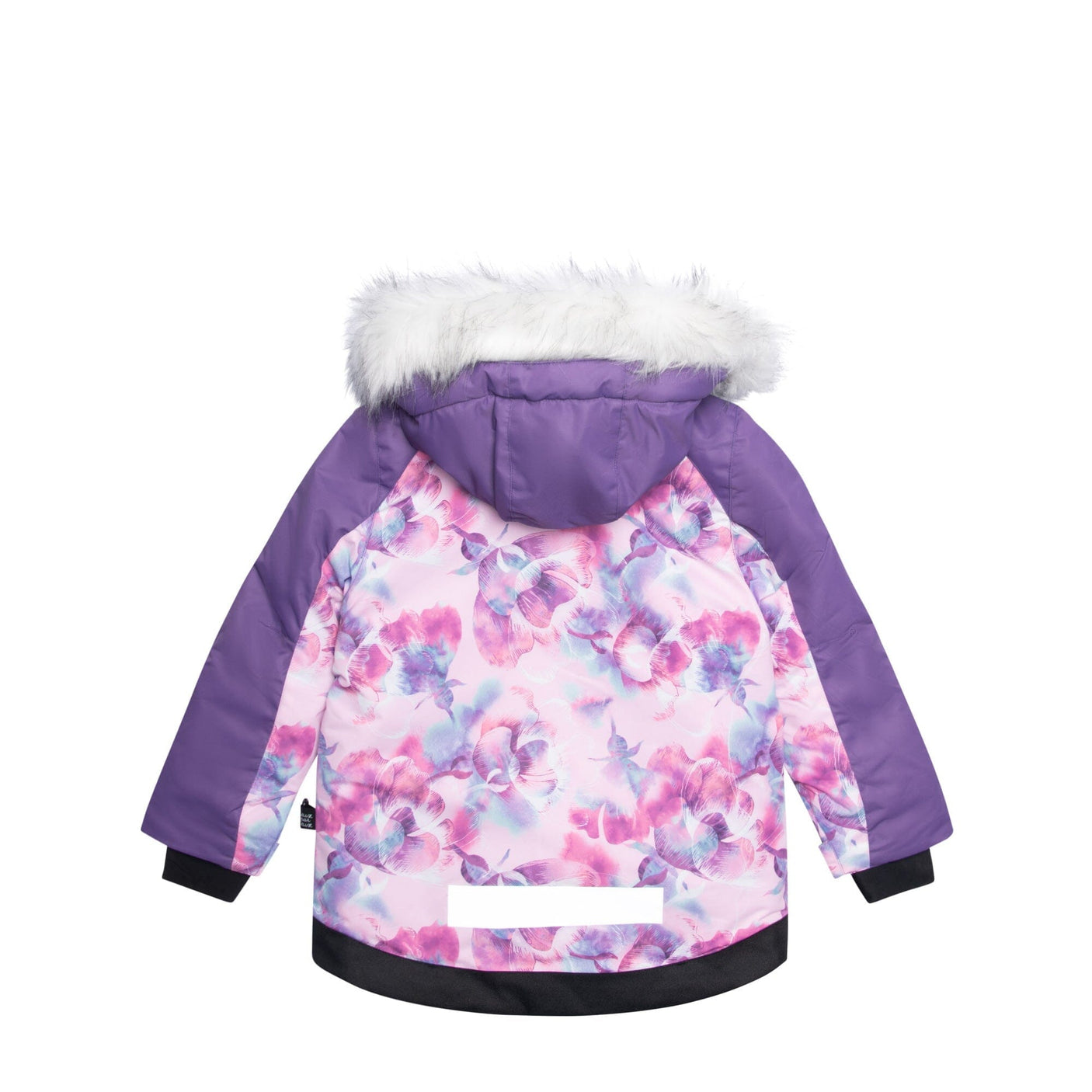 Two Piece Snowsuit Purple With Watercolor Floral Print-5