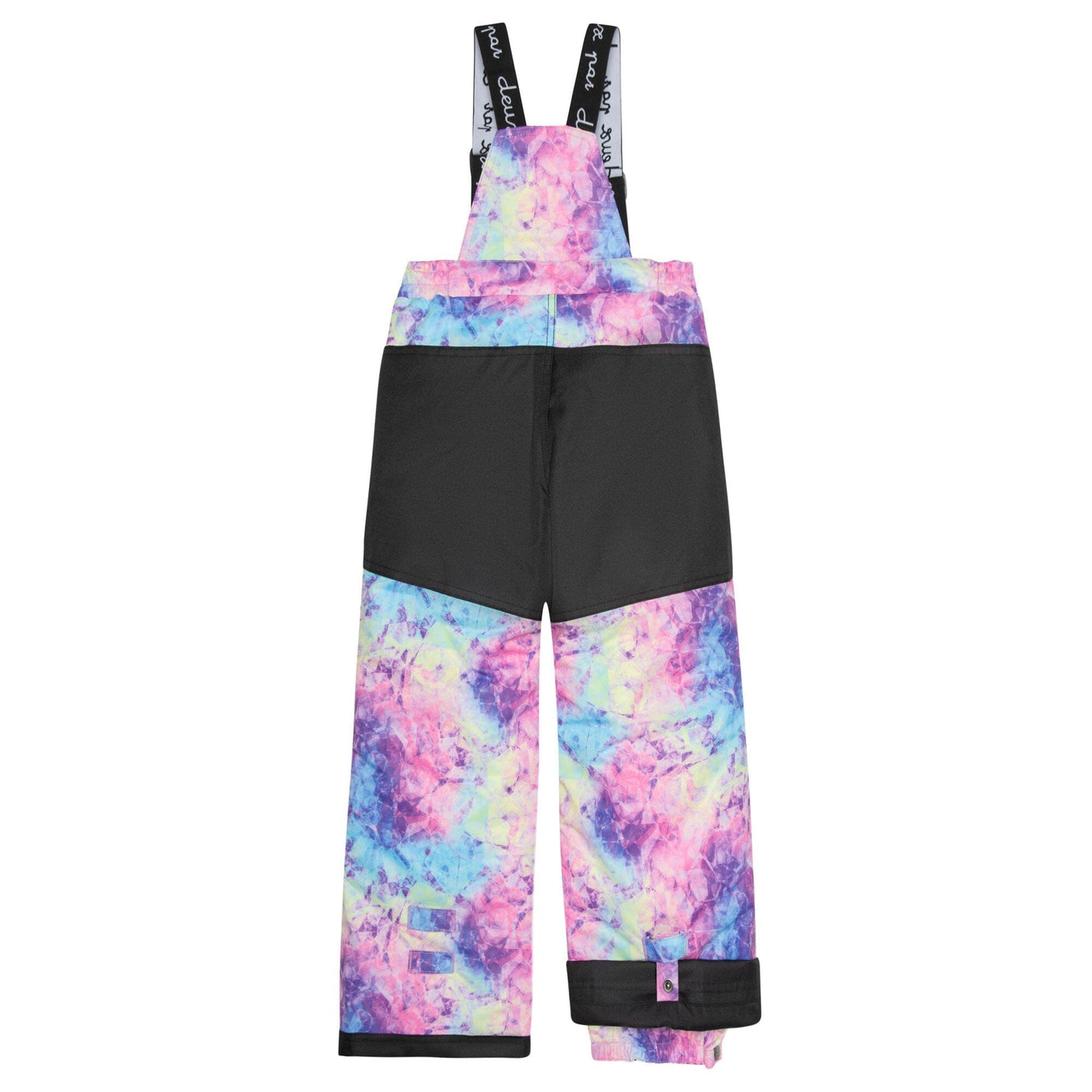 Two Piece Snowsuit Black With Frosted Rainbow Print-7