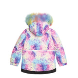 Two Piece Snowsuit Lavender With Frosted Rainbow Print-4