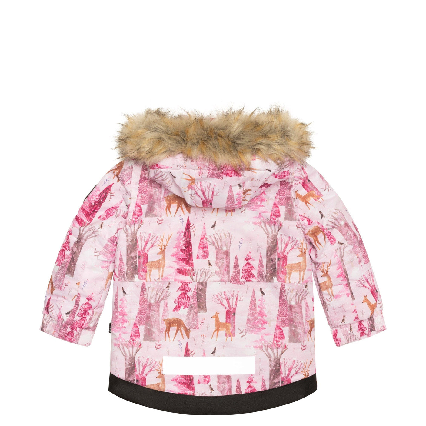 Two Piece Snowsuit Caramel With Snowy Forest Print-3