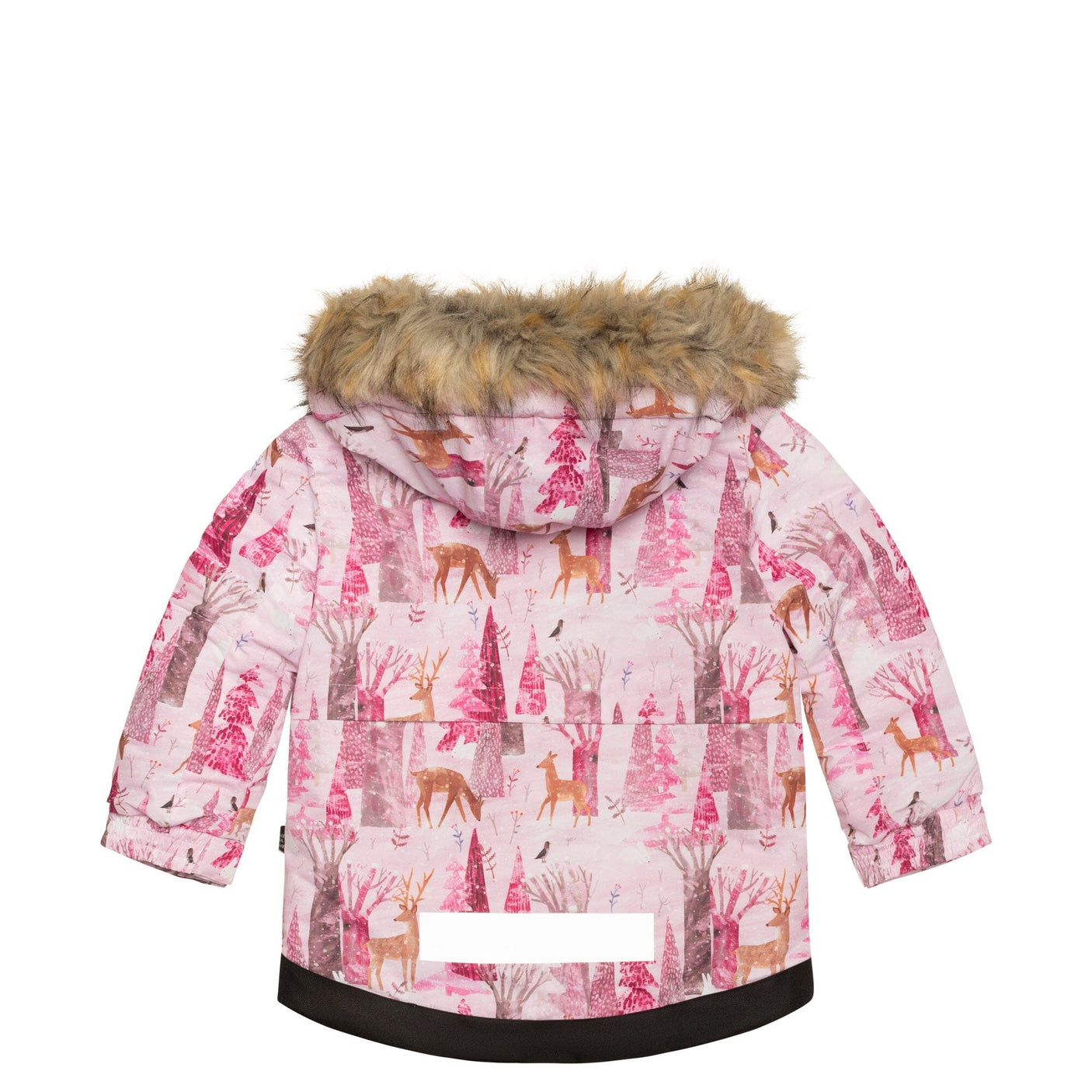 Two Piece Snowsuit Fuchsia With Snowy Forest Print-3