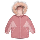 Two Piece Snowsuit Ancient Rose With Spring Flower Print-2