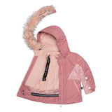 Two Piece Snowsuit Ancient Rose With Spring Flower Print-3