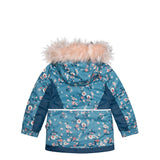 Two Piece Snowsuit Ancient Rose With Spring Flower Print-4