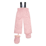 Two Piece Baby Snowsuit Pink With Cat Print-4